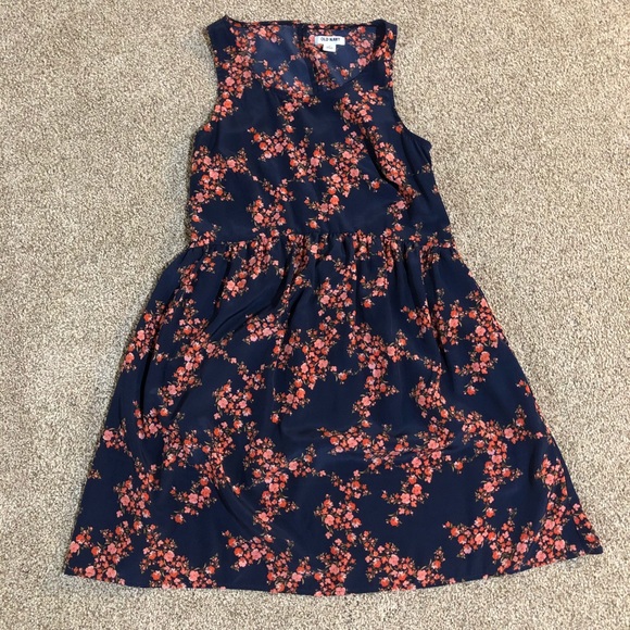 Fall Colors Floral Dress from ON, Size XS - Picture 1 of 3